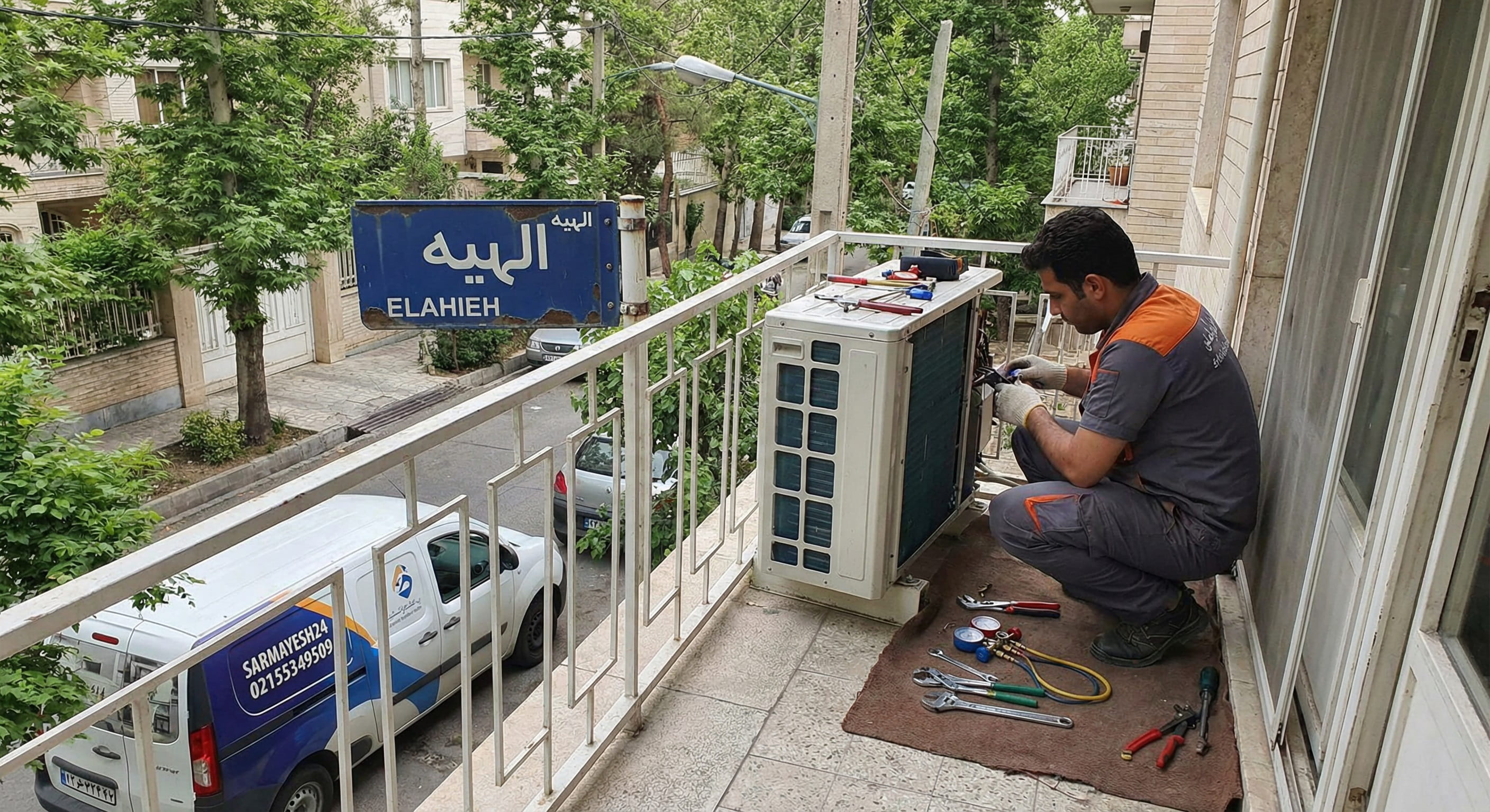 تعمیر کولر گازی الهیه - سرمایش24