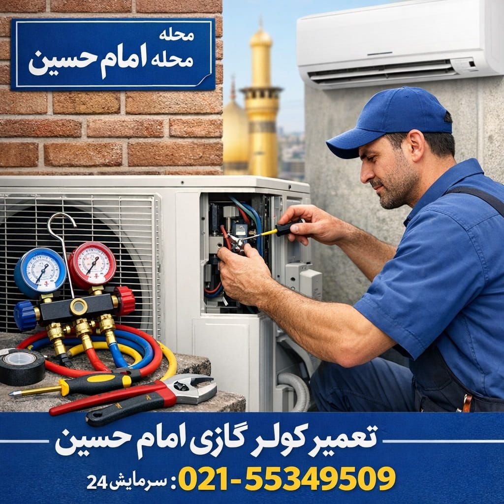 تعمیر کولر گازی امام حسین - سرمایش۲۴