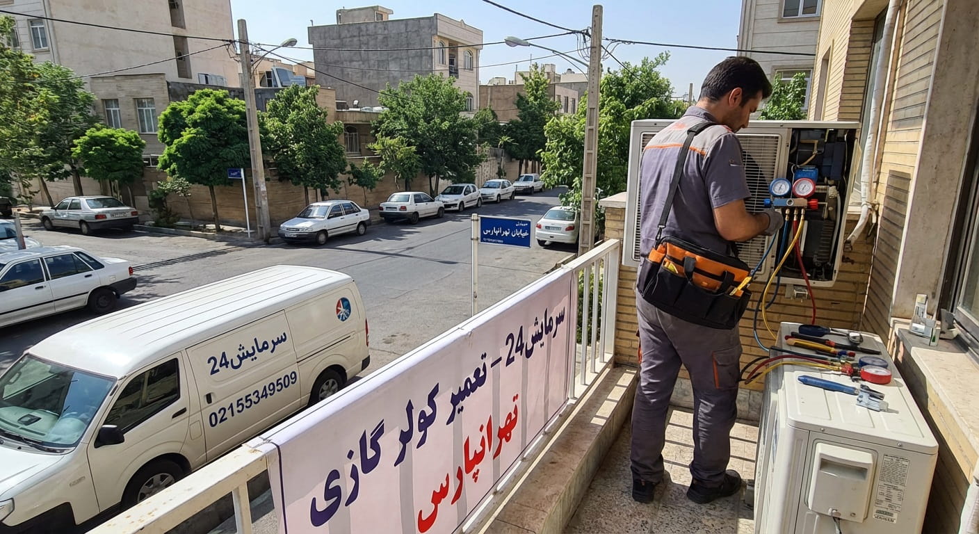 تعمیرکار کولر گازی تهرانپارس - خدمات سرمایش24