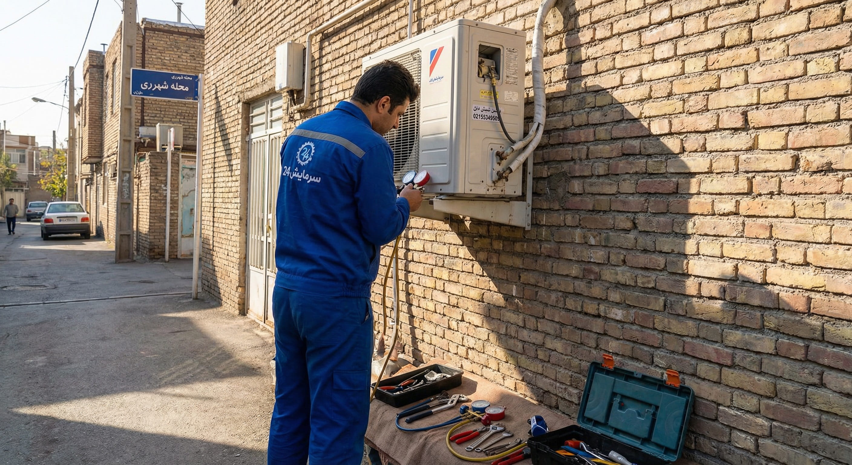 تعمیرکار کولر گازی شهرری - سرمایش۲۴