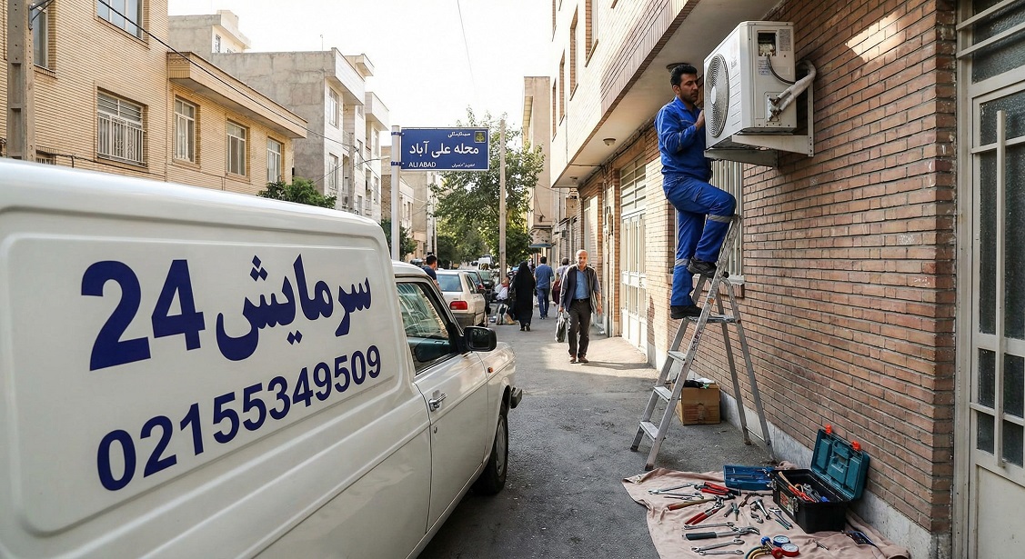 تعمیرات کولر گازی علی آباد - سرمایش24