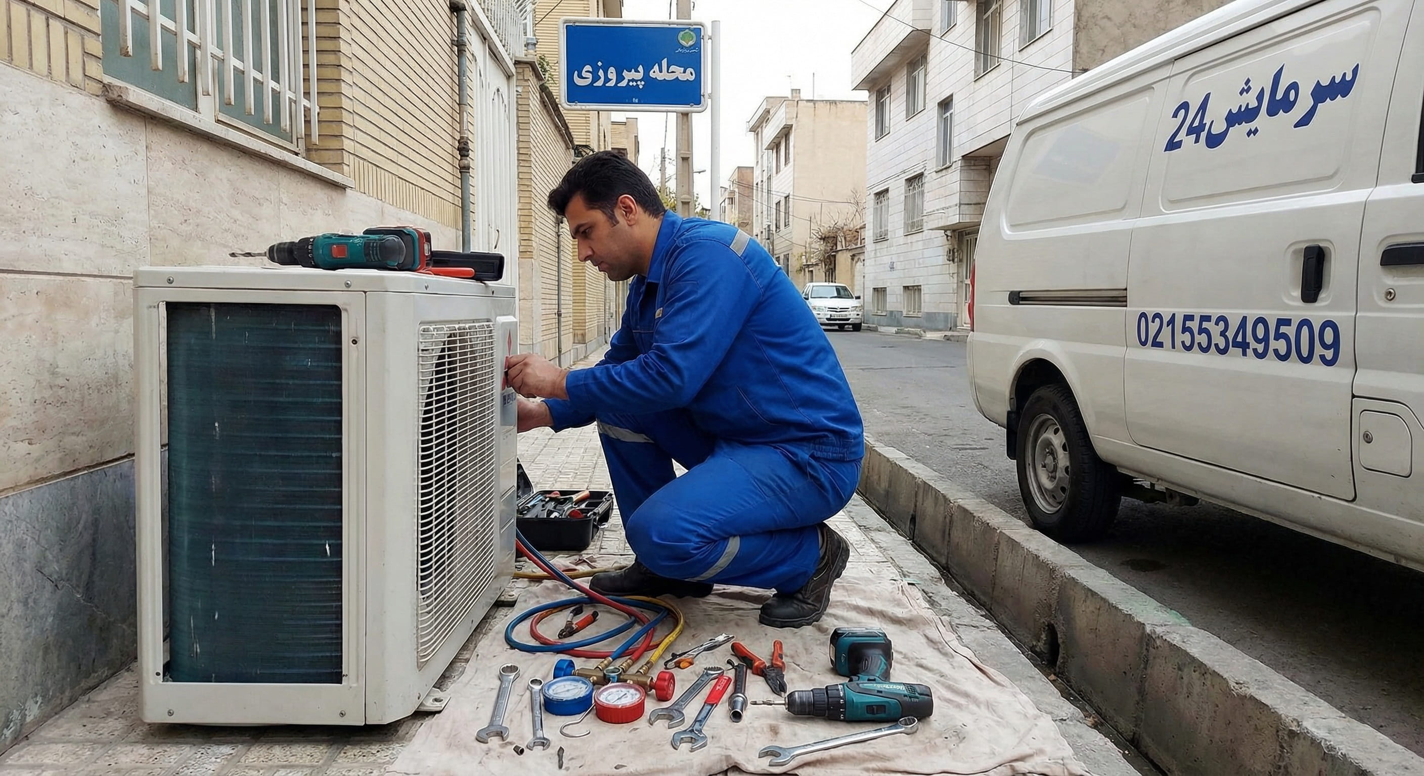 تعمیر کولر گازی پیروزی
