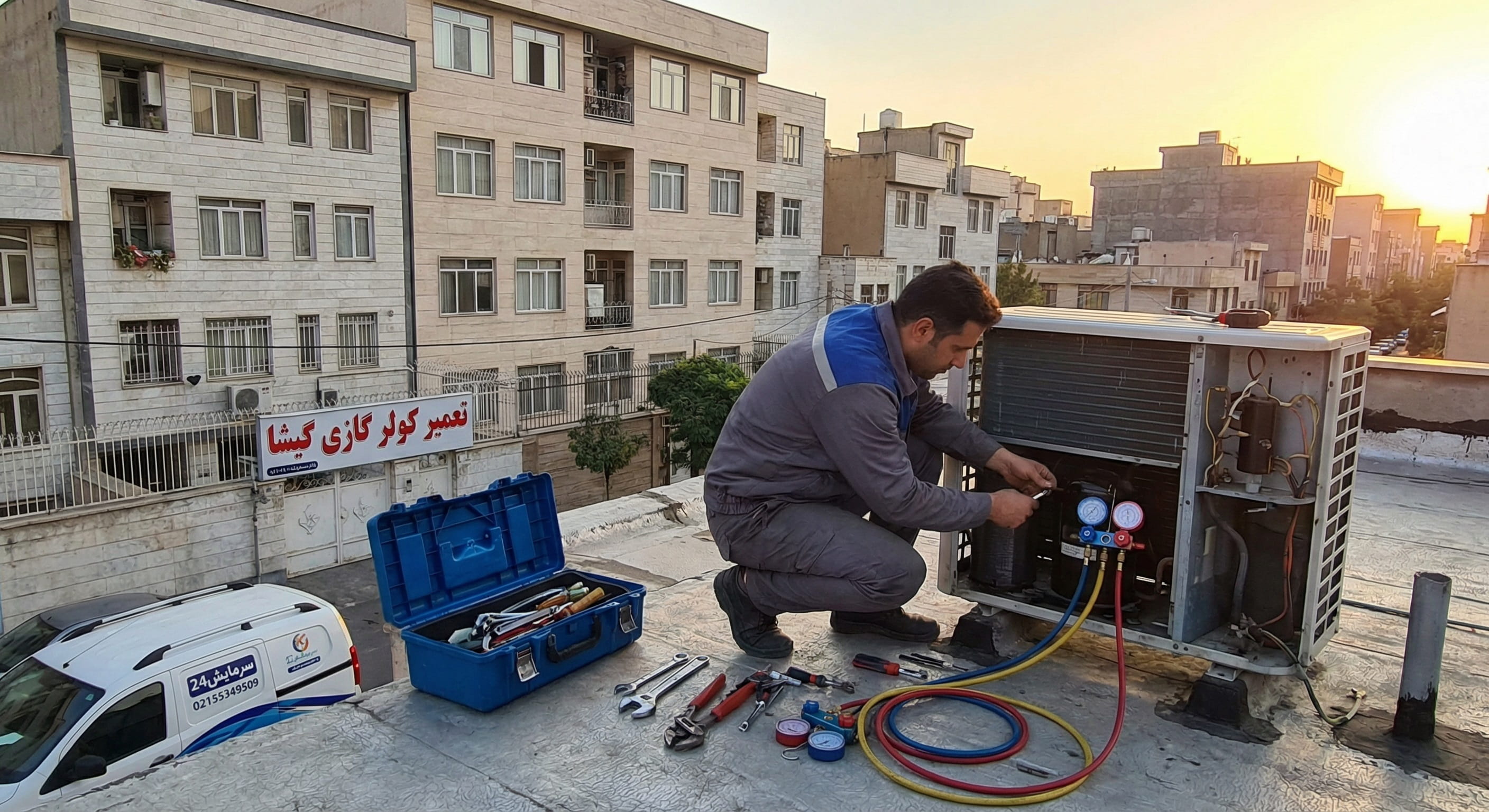 تعمیر کولر گازی گیشا