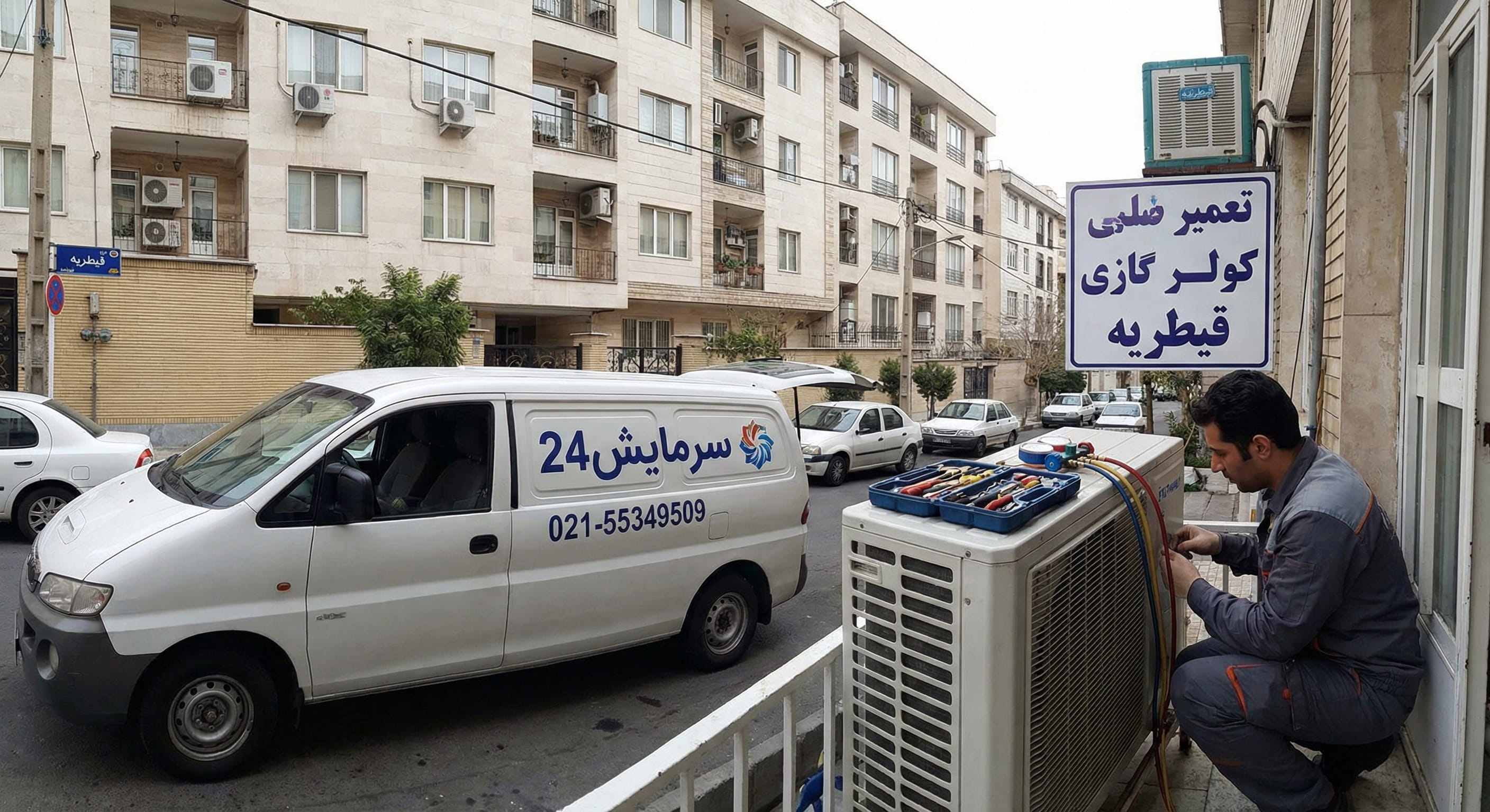 تعمیرکار کولر گازی قیطریه - سرویس و نگهداری
